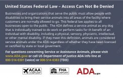 Service Dog ID back