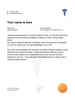 ESA Letter